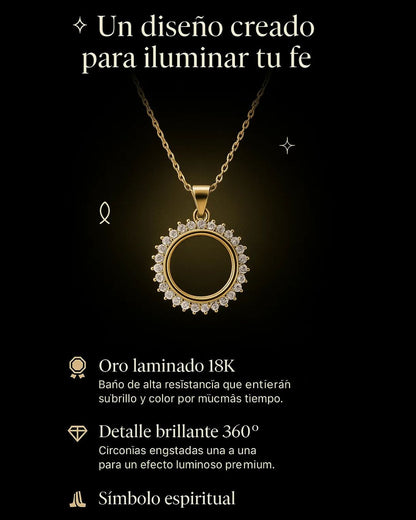 Collar con charms religiosos