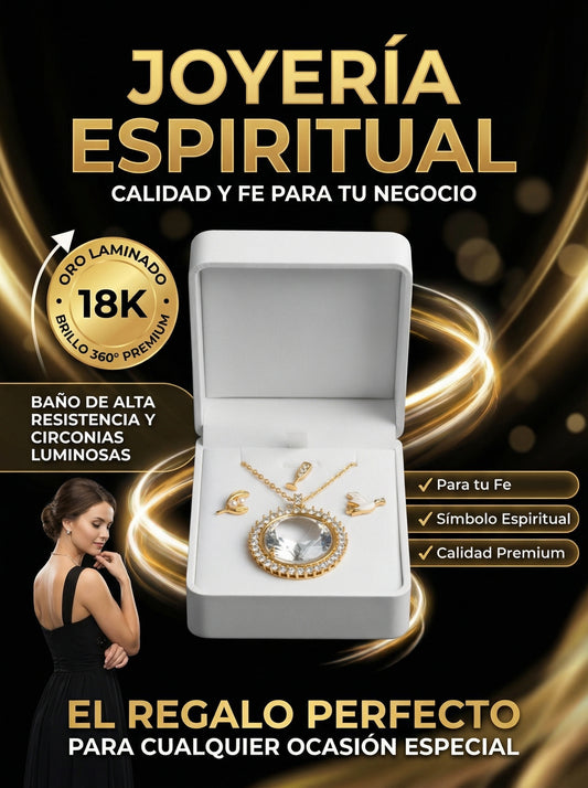 Collar con charms religiosos